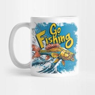 Fishing t-shirt Mug